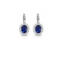 3.36 ct Set with diamonds and sapphires