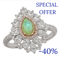 2.31 ct Fancy green diamond ring