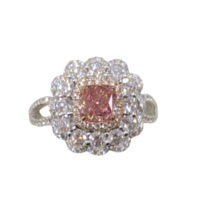 2.21 ct Investment pink diamond ring
