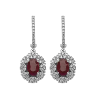5.19 ct Set with rubies and diamonds