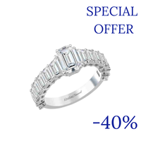 3.25 ct Investment emerald cut diamond ring