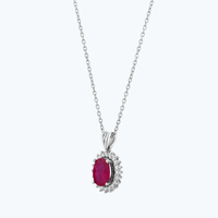 3.58 ct  Set with rubies and diamonds