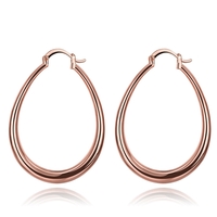 Обеци розово позлатяване дълги 2000004021405 | Колекция Rose Gold