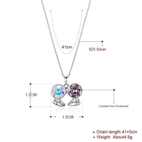 Сребърно колие Swarovski Crystals | колекция Delicate Silver | 2700000027592