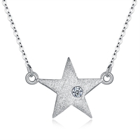 Сребърно колие звезда с циркон | колекция Delicate Silver