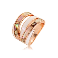 Пръстен розово позлатяване със седеф T106180R | Колекция Rose Gold