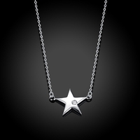 Сребърно колие Звезда Swarovski Crystals | колекция Delicate Silver