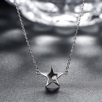 Сребърно колие Звезда Swarovski Crystals | колекция Delicate Silver