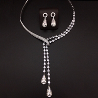 Комплект бяло позлатяване с кристали Swarovski - LSS 2610000000009