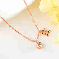 Gemini Necklace Zodiac Collection