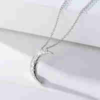 Нежно сребърно колие луна | колекция Delicate Silver