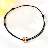 Bracelet  Be simple & lucky Black Thread