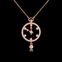 Колие розово позлатяване часовник | Колекция Rose Gold