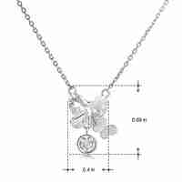 Сребърно колие Пеперуда Swarovski Crystals | колекция Delicate Silver