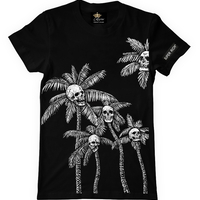 Мъжка Тениска SuperRich -Palm Skull  - SRRS29