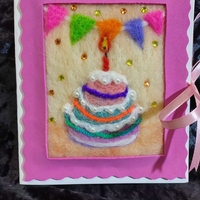 Картичка с торта