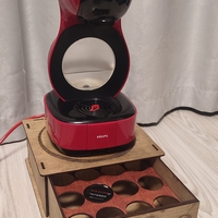 ПОСТАВКА ЗА КАФЕ МАШИНА С ЧЕКМЕДЖЕ ЗА КАФЕ КАПСУЛИ DOLCE GUSTO