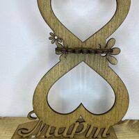 ТЕМАТИЧЕН ДЪРВЕН САЛФЕТНИК 8-ми МАРТ-8-ца