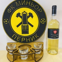 Тематичен мини бар за бутилка алкохол- Миньор Перник