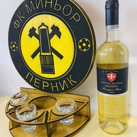 Тематичен мини бар за бутилка алкохол- Миньор Перник