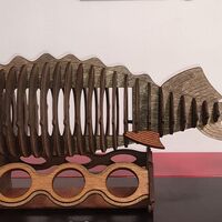 УНИКАЛЕН МИНИ БАР ЗА АЛКОХОЛ С 6бр ЧАШИ -РЕАЛИСТИЧЕ МАКЕТ НА РИБА
