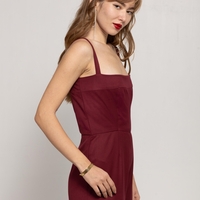 MAROON JUMPSUIT