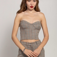 NESSA CHECKED CORSET