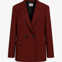 AMARA BURGUNDY BLAZER
