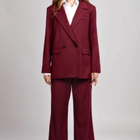 AMARA BURGUNDY TROUSERS