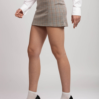 AYLA CHECKED MINISKIRT