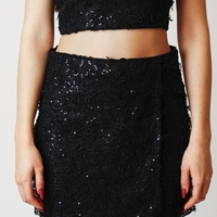 GOLDA BLACK MINISKIRT