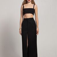 ALLA BLACK CROP TOP