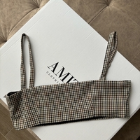 ALLA CHECKED CROP TOP