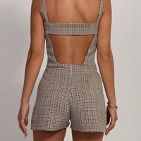 MORAN CHECKED JUMPSUIT