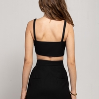 ALLA BLACK CROP TOP