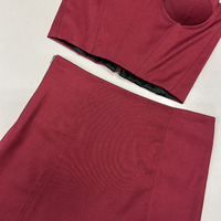 AMOR BURGUNDY CO-ORD SET