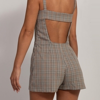 MORAN CHECKED JUMPSUIT