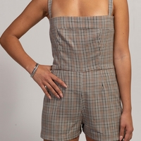 MORAN CHECKED JUMPSUIT