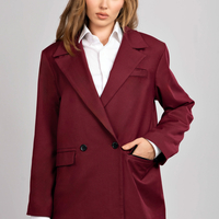 AMARA BURGUNDY BLAZER