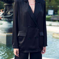 WHITE PEARL SATIN BLAZER