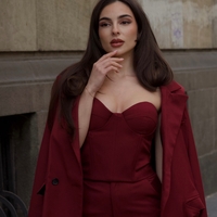NESSA BURGUNDY CORSET