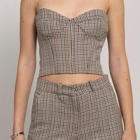 NESSA CHECKED CORSET
