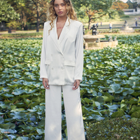 WHITE PEARL SATIN BLAZER