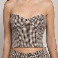 NESSA CHECKED CORSET