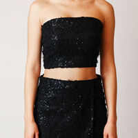 GOLDA BLACK MINISKIRT AND TOP