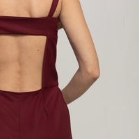 MAROON JUMPSUIT