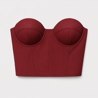 NESSA BURGUNDY CORSET