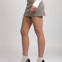 AYLA CHECKED MINISKIRT