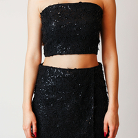GOLDA BLACK MINISKIRT