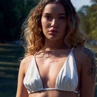WHITE PEARL SATIN TOP
